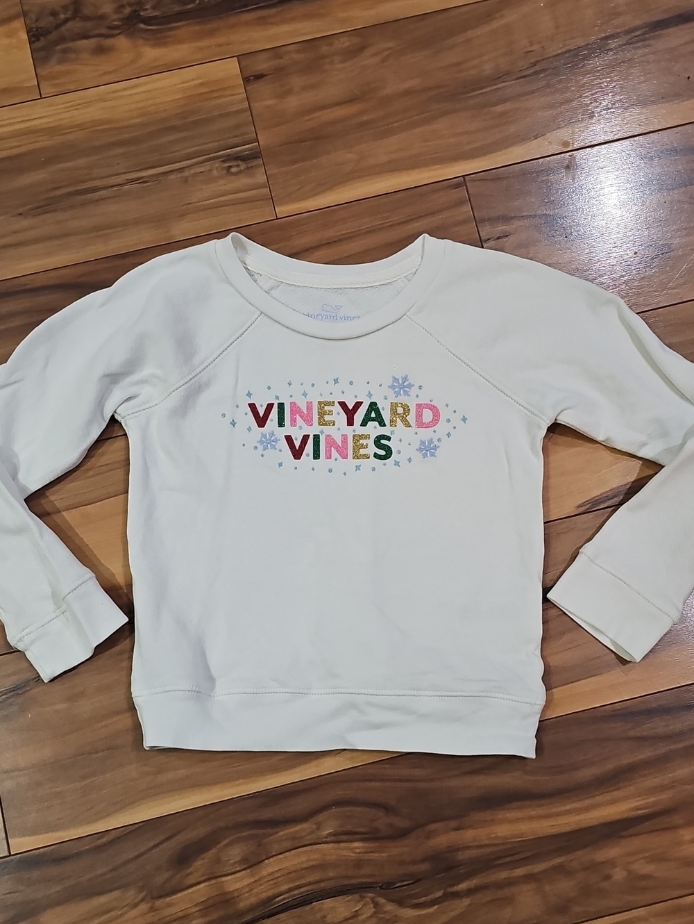 Vineyard Vines Girls' 4t White Logo Sweatshirt
